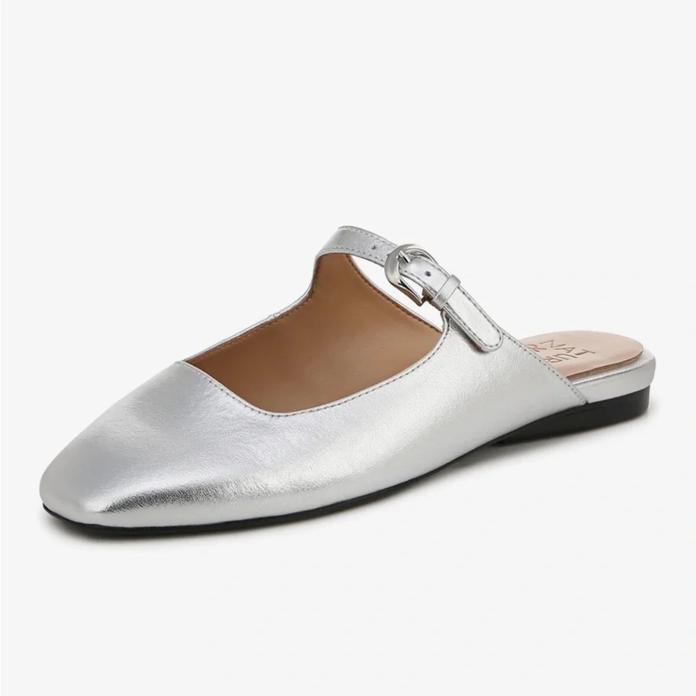 Naturalizer Mary Jane Mule in Silver Metallic, Size 11 - Picture 1 of 13